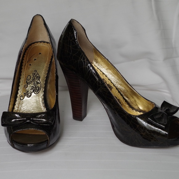 Naughty Monkey Platform Peep Toe Pump w/Bow NEW Sz. 8 - Picture 2 of 6